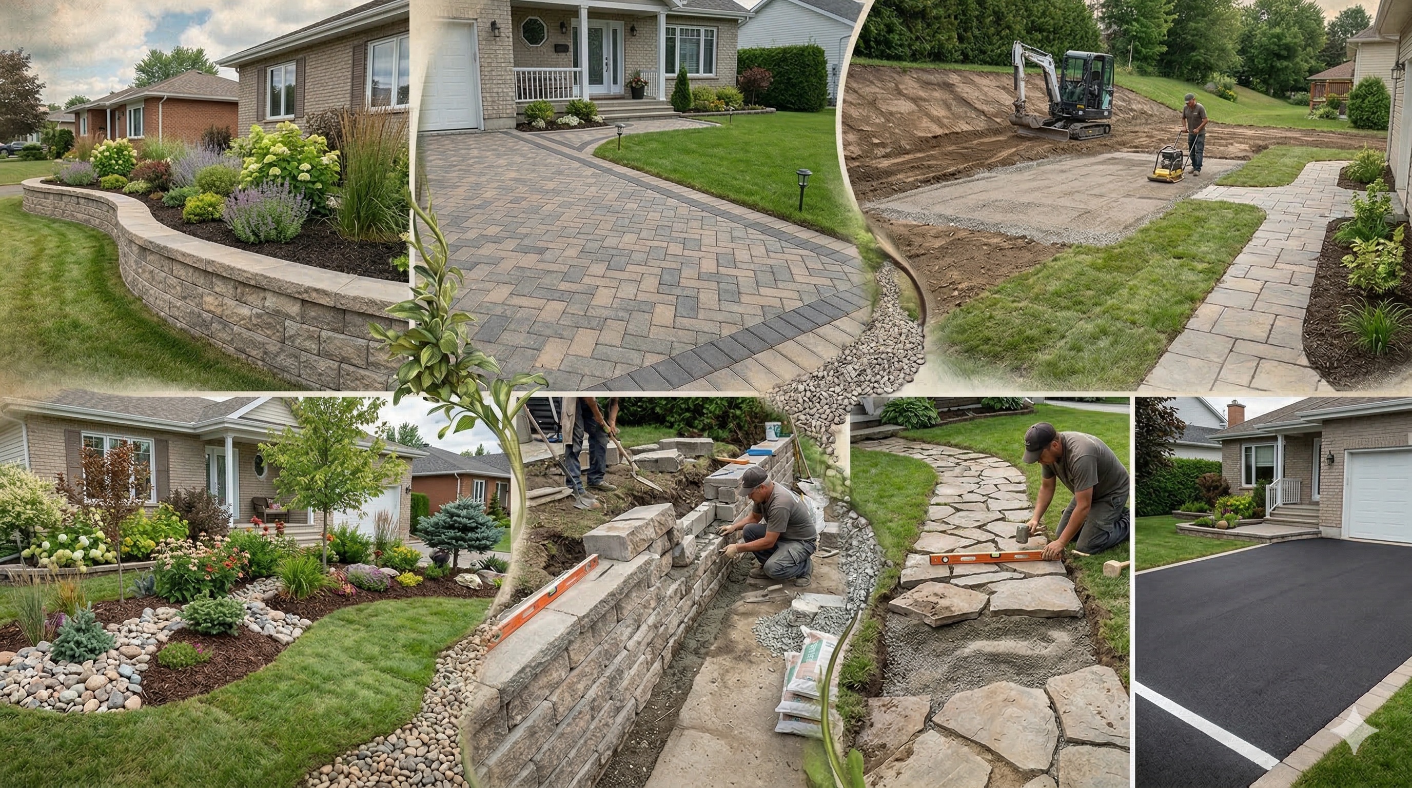 Pavé-uni, terrassement, murets et asphalte — Pavé Frenco Laurentides